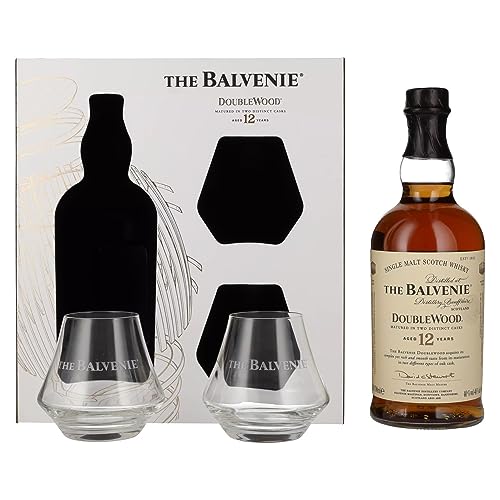 The Balvenie 12 Years Old Double Wood 40% Vol. 0,7L In Giftbox With 2 Glasses