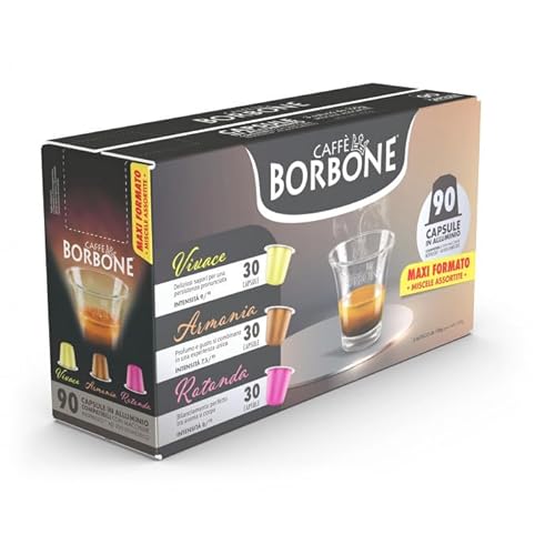 Caffe Borbone Confezione 90 Capsule Miscele Assortite Compatibile Con Nespresso