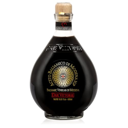 Due Vittorie - Aceto Balsamico Di Modena Igp Selezione Oro Denso E Corposo Senza Zuccheri Aggiunti, Coloranti, Conservati E Gluten Free, Gusto Agrodol