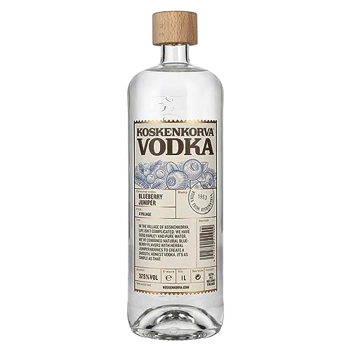 Koskenkorva Vodka Blueberry Juniper Flavoured 37,5% Vol. 1L