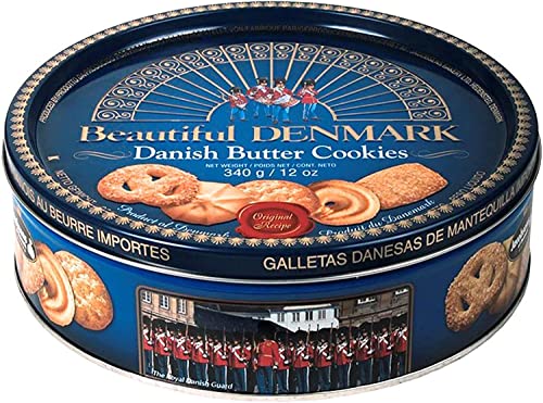 Jacobsens Bakery, Beautiful Denmark Danish Butter Cookies, Biscotti Danesi Originali Al Burro 454Gr