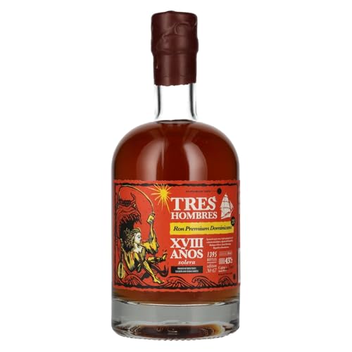Tres Hombres Republica Dominicana 18 Años Solera Edition 67 2023 43% Vol. 0,5L