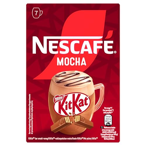 Nescafé Mocha Kitkat Caffè Solubile Con Latte E Cacao, 7 Bustine 21G