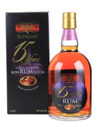 Xm Supreme 15 Years Old Finest Caribbean Rum 40% Vol. 0,7L In Giftbox
