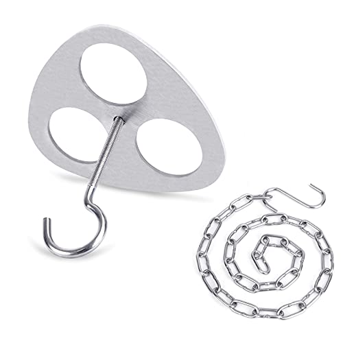 Griglia Per Treppiede Da Campeggio Barbecue Accessorio Con Staffa Camping Tripods Acciaio Inossidabile Per Picnic Staccabile Anello Da Appendere Al Ra