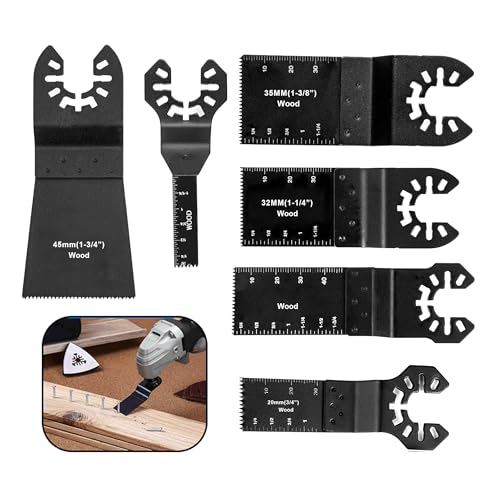 Lame Utensile Multifunzione, 6 Pezzi Lame Multifunzione Accessori Per Utensili Oscillanti Lame Multiutensile Oscillante Per Plastica Legno Metallo Car