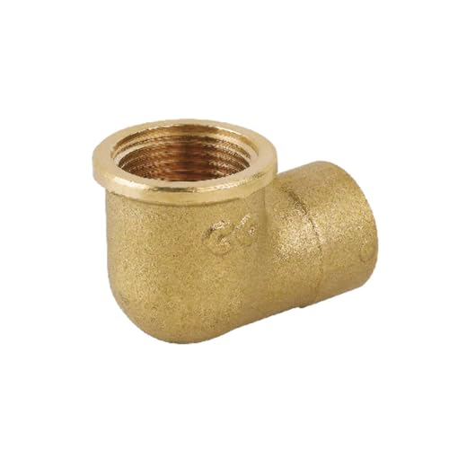 Gomito Ridotto Ff In Ottone Giallo 3/4" X 1/2"