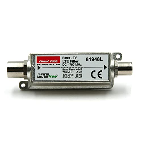 Emme Esse Filtro Lte Connettori Iec/M Iec/F Attenuazione Segnali >790Mhz