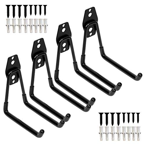 Pipafox Storage Doppi Ganci Garage Space Saver Organizer Hanger, Rack Extended Wall Mount Tool Supporto In Acciaio Resistente Con Rivestimento Antisci