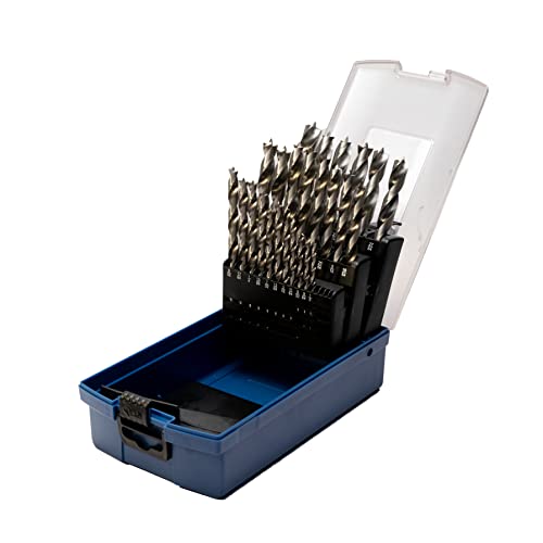 Century Drill & Tool, 37280, 25 Pc Set,Hss Brad Point,Drill Bit, Legno Boring Tools