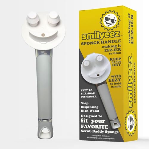 Smilyeez Daddy Handle - Maniglia Per Erogazione Di Sapone Per Spugna Scrub Daddy (Bianco) Di Seconda Generazione
