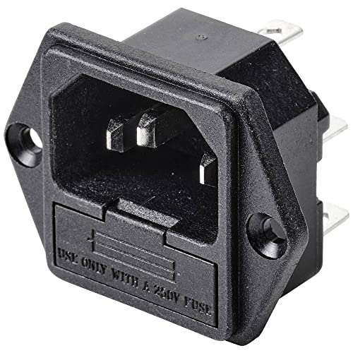 Tru Components Tc-10088368 Kaltgeräte-Steckverbinder Stecker, Einbau Vertikal Gesamtpolzahl: 3 10A
