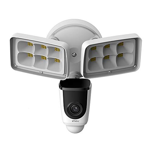 Imou Floodlight Camera, Security Camera Outdoor Wifi 1080P 2000-Lumen With Siren Alarm 2-Way Talk Motion Detection Ip65 Weatherproof Night Vision H.26