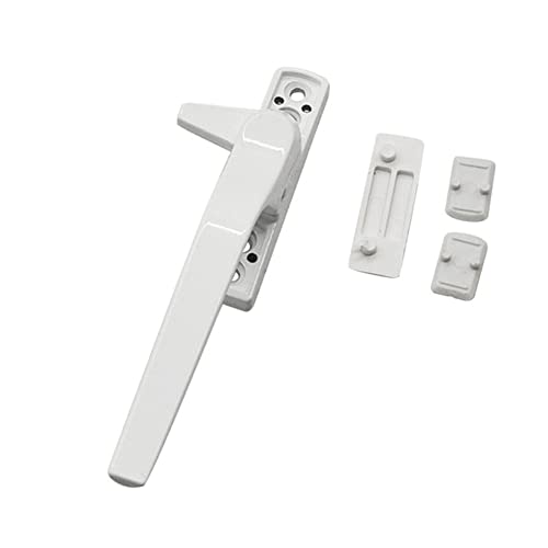 Lokatall - Maniglia Di Ricambio Per Finestra, Universale, Doppio Upvc, Con Chiusura A Finestra, In Lega Di Alluminio, Maniglia Di Sicurezza Bianca (De