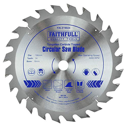 Faithfull Circolare Lama Tct 190 X 16 X Pos 24T