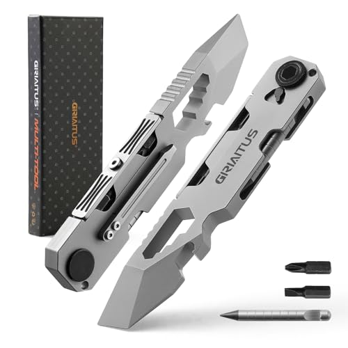 Edc Pry Bar 10In1 Multitool Idee Regalo Uomo Donna Regali Natale Con Cacciavite A Cricchetto Bidirezionale E Penna Eterna, Chiavi, Piede Di Porco, Apr