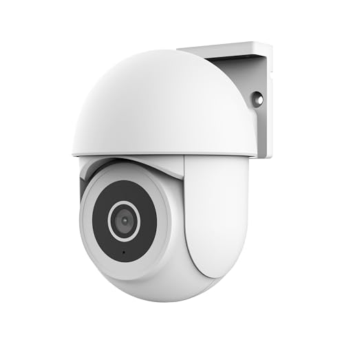 Trust Ipcam-3900 Telecamera Wifi Esterno 360°, Con Visione Notturna, Luce/Sirena/Microfono Integrati, Rilevamento Umano, Videocamera Sorveglianza Con