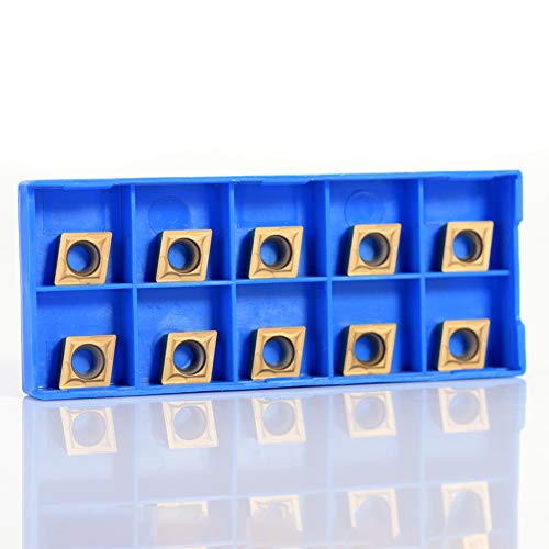 Akozon Utensili Tornio Per Metallo 10 Pezzi Inserti Per Utensili Tornio Fresa Per Inserti In Metallo Duro Cnc Inserti Di Tornitura Indicizzabili Utens