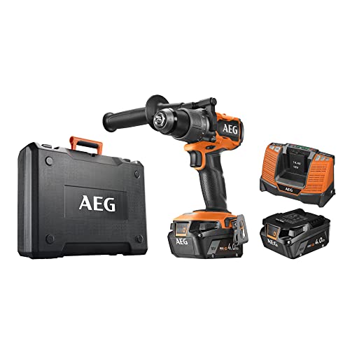 Aeg Bs18C3Bl-402C Trapano Avvitatore Brushless 18V Compatto, 2 Batterie Da 4.0Ah, Fino A 110 Nm Di Coppia, Mandrino Da 13Mm, 2 Velocità: 0 - 500 G/Min