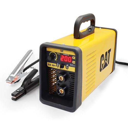 Cat Erpillar – Saldatrice Inverter 200A Mma Arc Elettrodi Basici Rutili Inox Ghisa E Cellulosiche Professionale