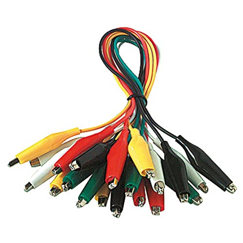 Confezione Da 10 Cavetti Da 60Cm Con Connettori A Coccodrillo