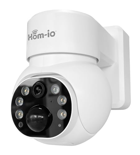 Hom-Io Telecamera Di Sicurezza Batterie Ricaricabili, 3Mp, Wi-Fi, Visione Notturna E Audio Bidirezionale