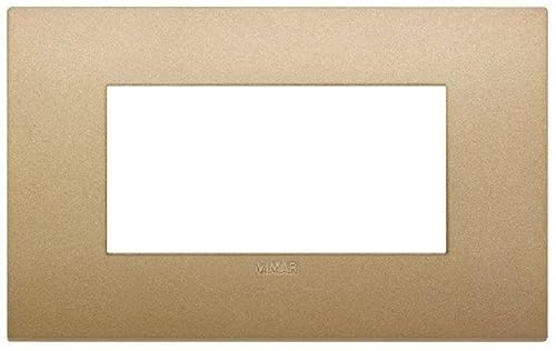 Vimar Serie Arke Frame – Classic 4 Moduli Tecnopolimero Oro Opaco
