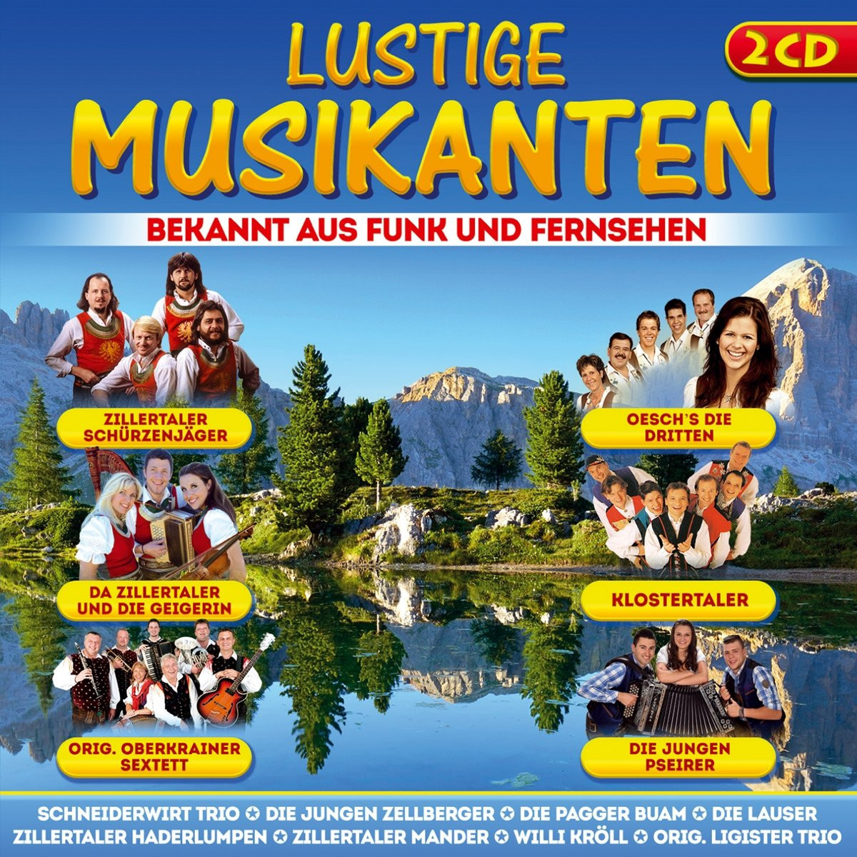 Various Lustige Musikanten-Bekannt aus Funk und Fernsehen (CD)