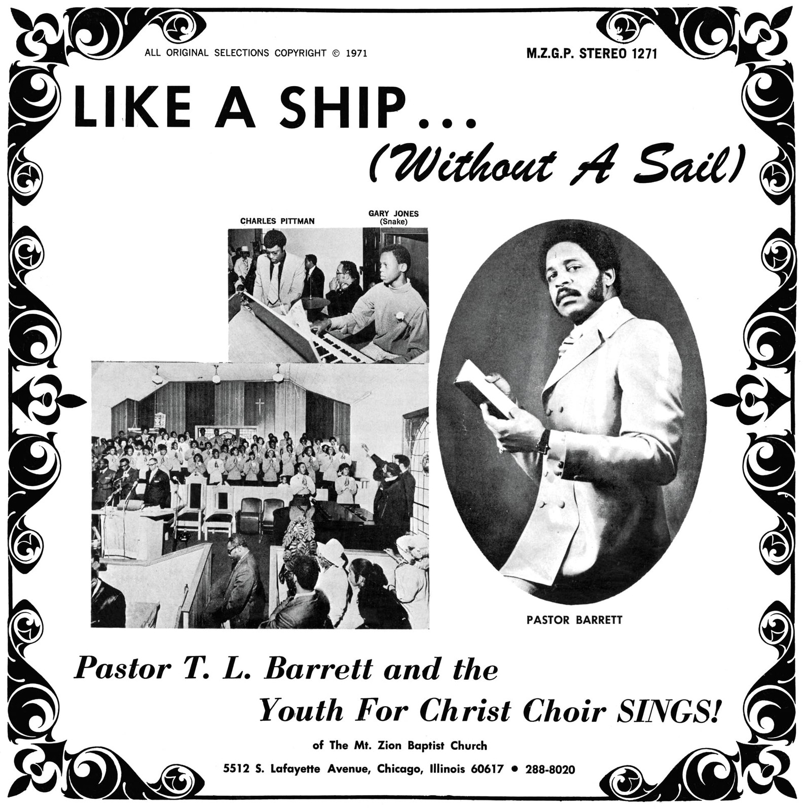 Pastor T.L. Barrett & The Youth for Christ C Like a Ship (Without a S (Vinyl LP)