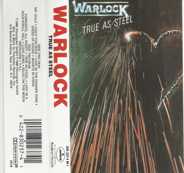 Warlock – True As Steel MC - Cassetta Nuova Sigillata