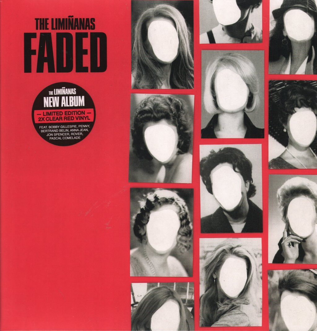 LIMIÑANAS FADED DOUBLE LP VINYL Limited edition 2LP clear & red vinyl in g'fold