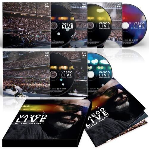 VASCO ROSSI - VASCO LIVE MILANO SANSIRO (Box 2Cd+2Dvd+Br) PREORDINE DAL 7 MARZO