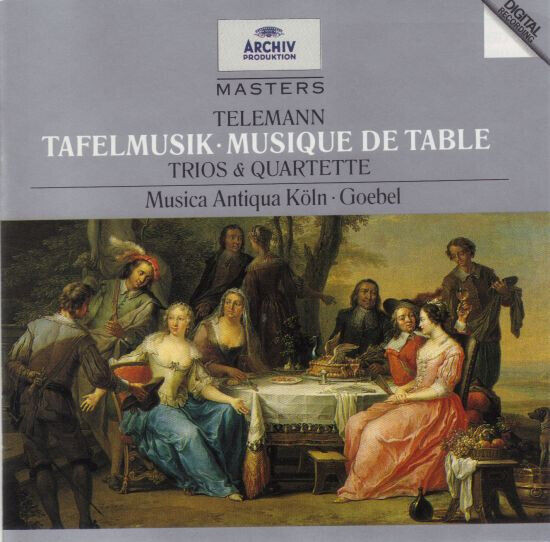 Telemann: Trios & Quartette from (Trii e Quartetti da) Tafelmusik / Goebel - CD