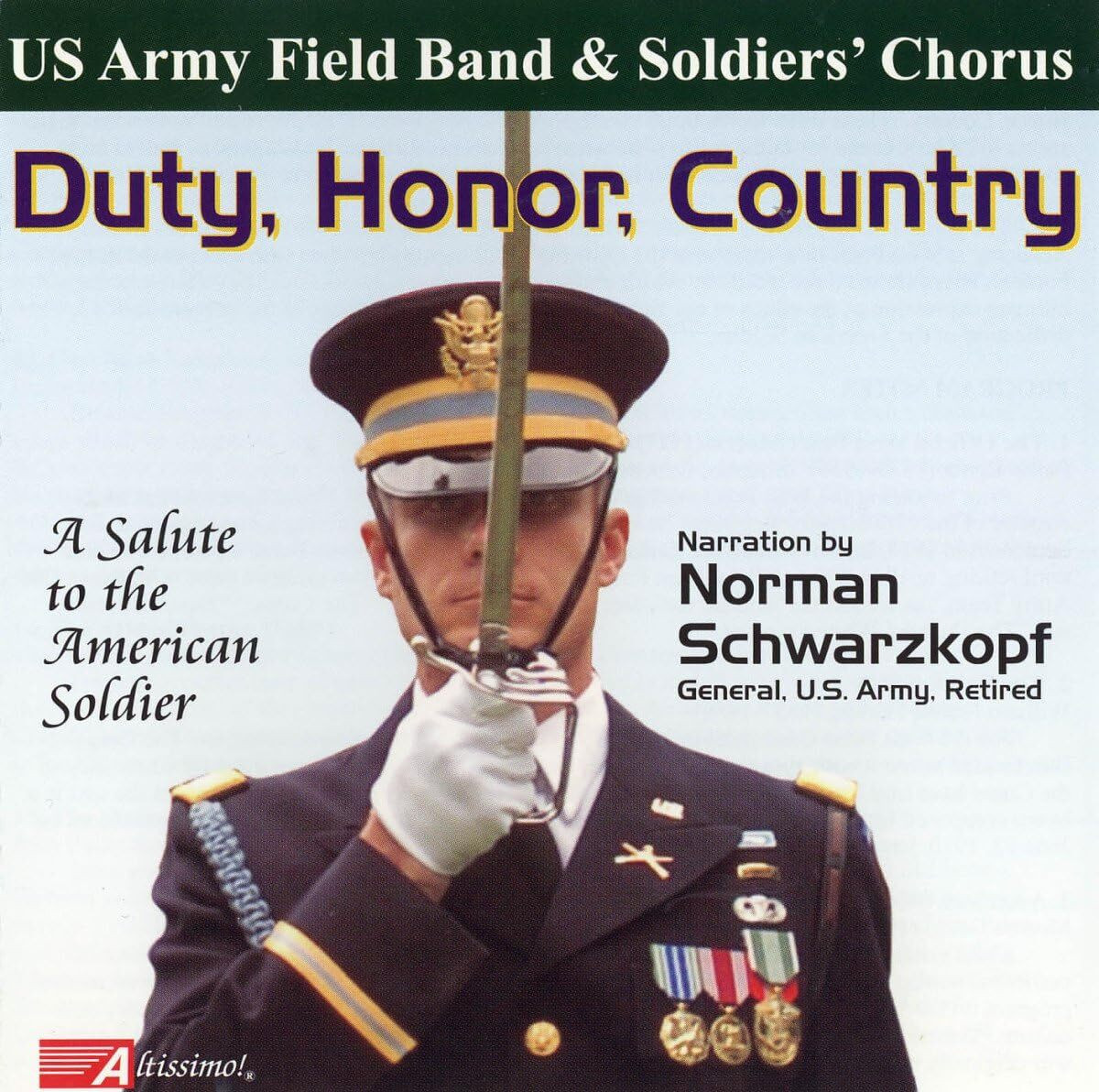 United States Army Field Band Duty, Honor, Country (CD) Album