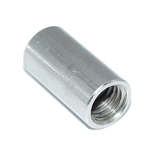 Manicotti Rotondi M12X50 6 Pezzi In Acciaio Inox A2 Con Filettatura Interna V2A, Antiruggine, Diametro Esterno 15 Mm