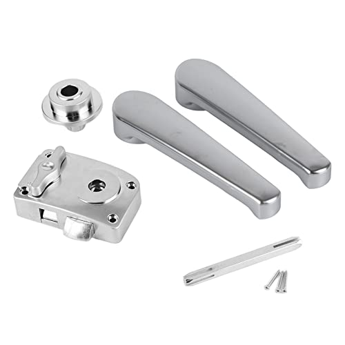 Serratura Porta Bagno Camper Adatto Per Bathroom Door Lock Rv,Toilet Door Lever Lock Set Bathroom Handle Knob Polished Chrome Replacement For Camper R