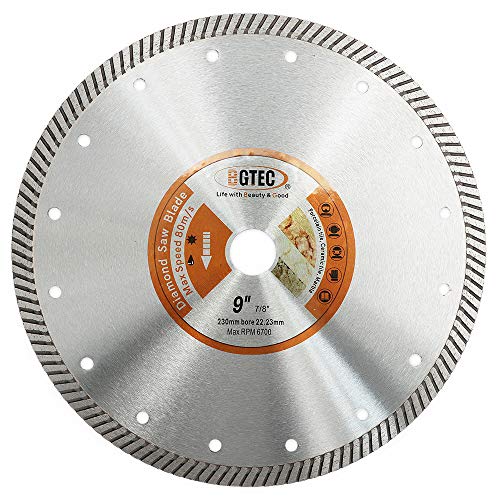 Bgtec Disco Diamantato Diamantato Super Sottile Turbo Per Piastrelle Di Ceramica Pietra Di Granito 1 Pezzo 230Mm