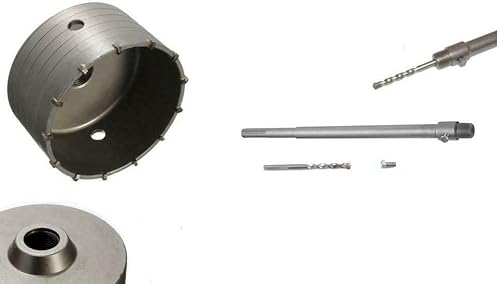 Fresa A Tazza 150Mm Carotatrice Con Asta Sds Max 650 Mm Cemento Muro Mattoni