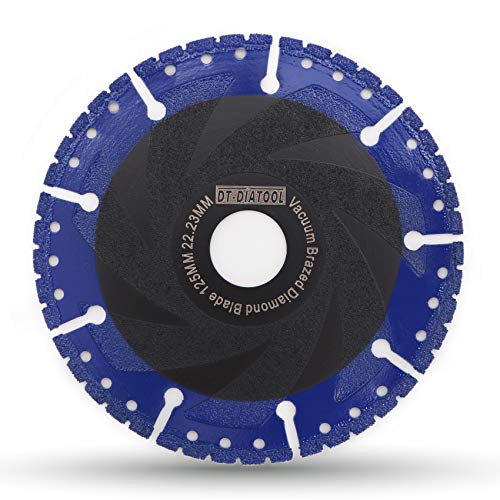 Dt-Diatool Disco Diamantato 125 X 22,23 Mm Lama Per Sega Universale Per Cemento Armato Metallo Alu Rebar Ferro Pvc Tutti I Materiali Resistenti