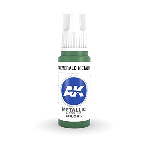 Ak Interactive 3Rd Gen Acrylic Emerald Metallic Green 17Ml