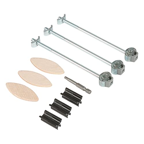 Trend Zipbolt Slimline Kit Di Connessione Per Piani Di Lavoro, Spessore 16-25Mm, Acciaio Zincato, Zip/25/158/3