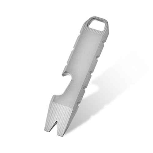 Pry Bar Edc, Portachiavi A Leva Con Apribottiglie/Funzione Di Taglio Rapido Per Campeggio All'Aperto