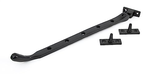 From The Anvil 33745 - Ferma Battente Con Estremità A Goccia, 30,5 Cm, Colore: Nero