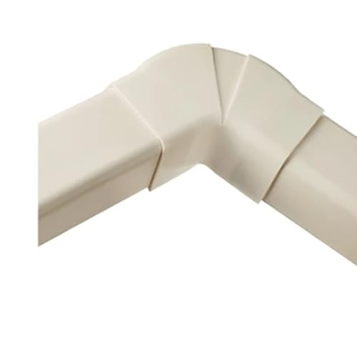 Curva Piana Regolabile Per Canalina Pvc 80X60Mm Con Base E Coperchio Per Impianti Di Climatizzazione