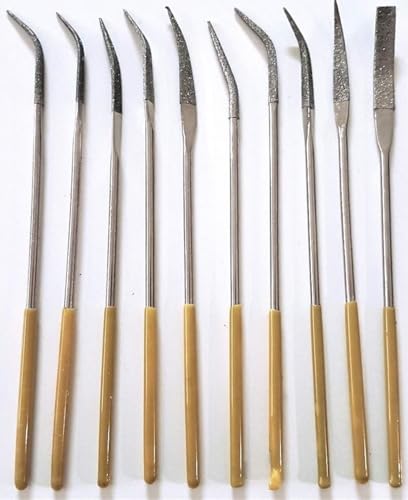 Lime Diamantate Curve Lunghezza 180 Mm Set 10 Pz