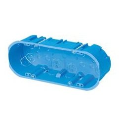 F.A.E.G. Faeg 10257 Cassetta Da Incasso Per Cartongesso 6/7 Posti 49Mm. Blu
