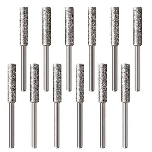 Vgol 12 Pz 4.0Mm Affilacoltelli Per Motoseghe Diamantato Bava Per Molatura Di Pietra Affilatura Per Lucidatura Utensile Per Smerigliatrice Per Motoseg