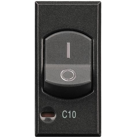 Magnetotermico Axolute Scuro - Hs4301/10-1P+N 10A 3Ka
