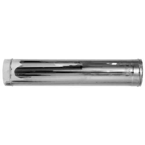 Diankamin Canna Fumaria In Acciaio Elemento Lineare Mt 0,50 (50 Cm) Diam 130 Mm