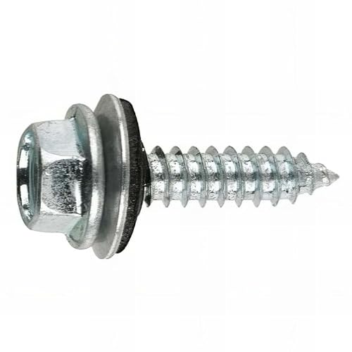 Index 184 Aue186350 Index Aue186350-Tornillo Rosca Chapa Cabeza Hexagonal Con Arandela Vulcanizada Di Acero-Epdm (6,3 X 50 P18, 500 Uds.)